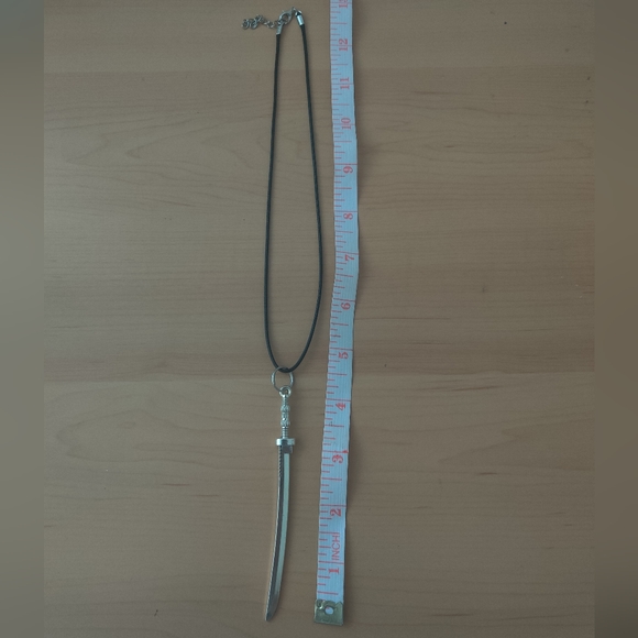 🆕 Handmade Katana Sword Necklace and Earrings Set - Picture 4 of 6